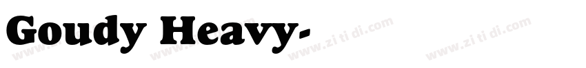 Goudy Heavy字体转换